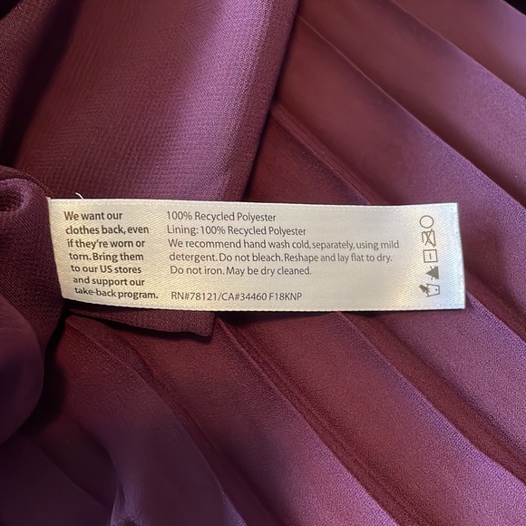 Eileen Fisher pleated purple skirt - Picture 5 of 5